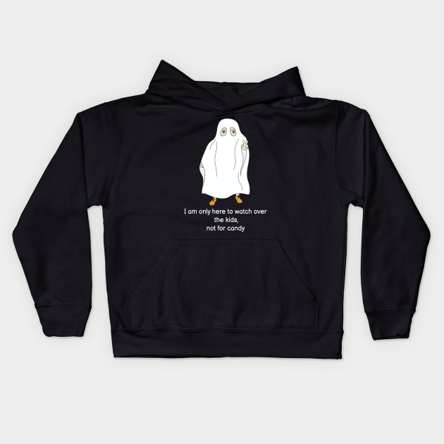 I am only here to watch over the kid Kids Hoodie by Buntoonkook